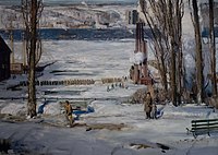 A Morning Snow Hudson River (1910)