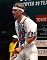 Björn Borg on the tennis court