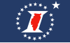 Illinois sesquicentennial flag