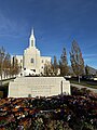 The sign in front of the Orem Utah Temple