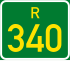 Regional route R340 shield