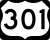 U.S. Route 301 Alternate marker
