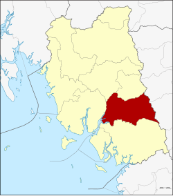 District location in Trang province