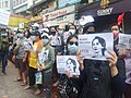 Image 20Protesters in Yangon carrying signs reading "Free Daw Aung San Suu Kyi" on 8 February 2021. (from History of Myanmar)