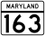 Maryland Route 163 marker