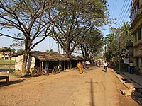 The Berachampa-Baduria Road at Baduria sub-post office