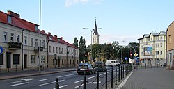 Piłsudski Street in Grajewo
