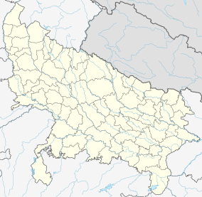 Map showing the location of Dudhwa Tiger Reserve