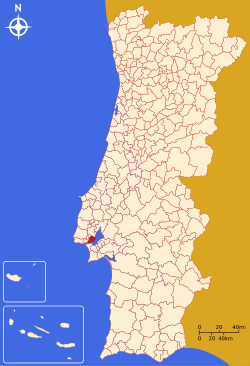 Location in the Portuguese Republic
