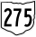 State Route 275 marker