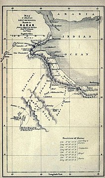 Old map of Harar