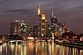 Image 1 Frankfurt Image credit: Nicolas17 The night skyline of Frankfurt, showing the Commerzbank Tower (centre) and the Maintower (right of centre). Frankfurt is the fifth-largest city in Germany, and the surrounding Frankfurt Rhein-Main Region is Germany's second-largest metropolitan area.