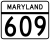 Maryland Route 609 marker