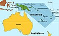 Image 46Map of Melanesia, showing its location within Oceania (from Melanesia)
