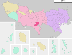 Location of Tama in Tokyo