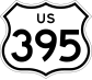 U.S. Route 395 marker
