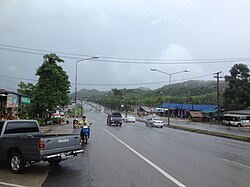 Phetkasem Road (Highway 4) km 453-454 near Pho Ta Hin Chang Shrine, Tha Sae