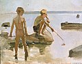 Sketch for Boys Playing on the Shore