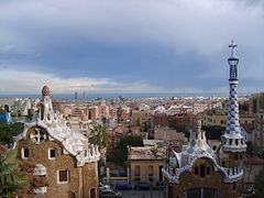 The view from Gaudí's Park Güell