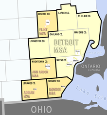 Metro Detroit Within Southeast Michigan
