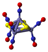 The anion in Roussin's black salt, [Fe4S3(NO)7]−.