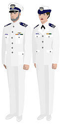 Service Dress White (Authorized for commodores and chaplains only)