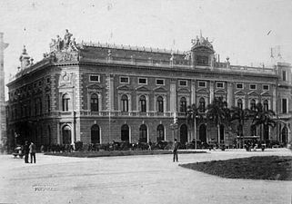 Original building of the Teatro Colón c. 1880