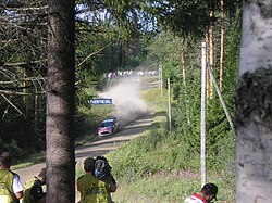 Dani Sordo during Rally Finland in Mökkiperä, Nyrölä