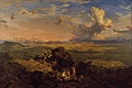 El Valle de México desde el cerro de Tenayo (The Valley of Mexico from the hill of Tenay) (1870)
