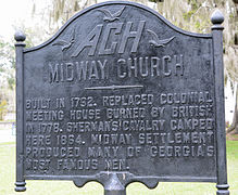 Marker for Midway Church