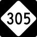 North Carolina Highway 305 marker