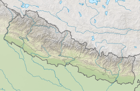 Map showing the location of Parsa National Park