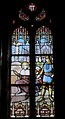 The Saint Charles de Châtillon in the glass window of the Church Saint-Pierre in Plounéour-Trez, France