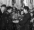 Image 3A welcoming ceremony for Sihanouk in China, 1956 (from Kingdom of Cambodia (1953–1970))