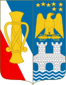 Arms of Vasa impaled with the House of Bernadotte in the present Coat of Arms of Sweden
