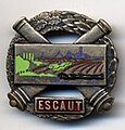 Insignia of the fortified sector of l’Escaut - 1940 (1st model)