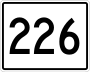 State Route 226 marker