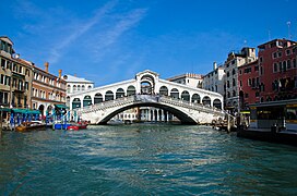 Rialto Bridge over the Grand Canal in Venice, Italy (2011)
