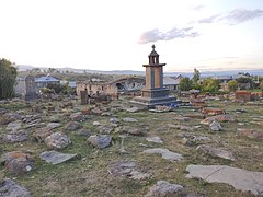 View of the town and St. Gevorg Church cemetery