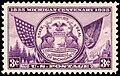 Image 41Commemorative stamp, issue of 1935, celebrating the 100th anniversary of Michigan statehood. (from Michigan)