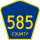 County Route 585 Spur marker