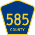 County Route 585 marker