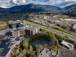 Aerial view of Issaquah from the northwest