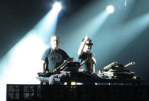 The Crystal Method performing at Lollapalooza, 2012