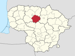 Radviliškis District Municipality is located in Lithuania