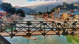 Suspension Bridge over Saryu river at Bageshwar