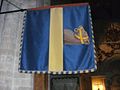 Garter banner of Alexander Baring, 6th Baron Ashburton, now in Winchester Cathedral