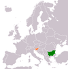 Location map for Bulgaria and Slovenia.