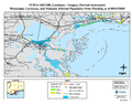 Hurricane Katrina damage map.