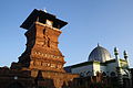 Ancient Indian-style minaret of Menara Kudus Mosque in Java, Indonesia